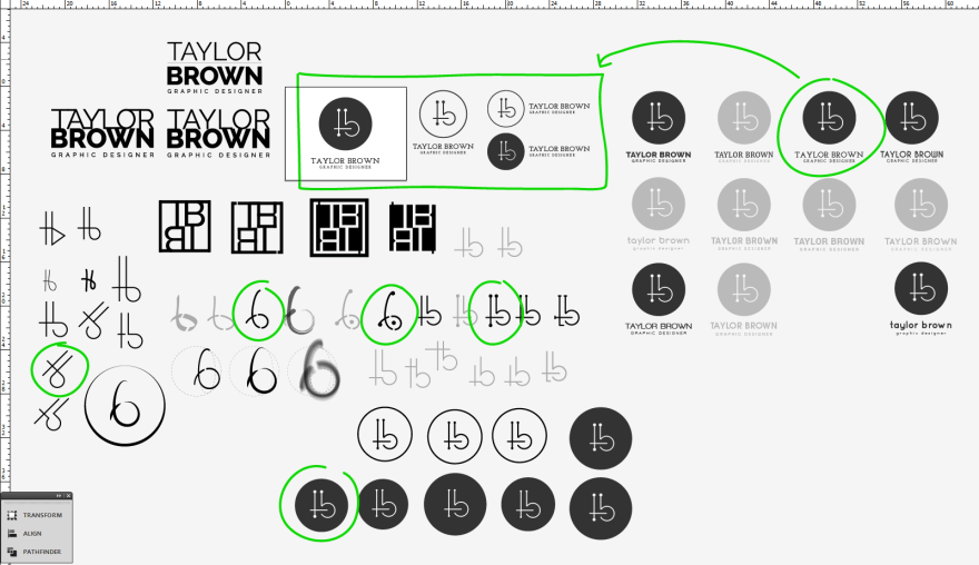 Logo Design Process Snapshot