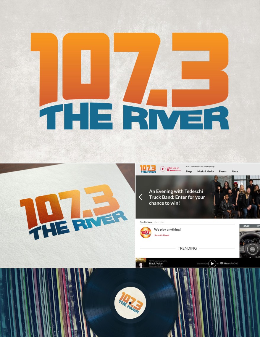 107.3 The River Logo